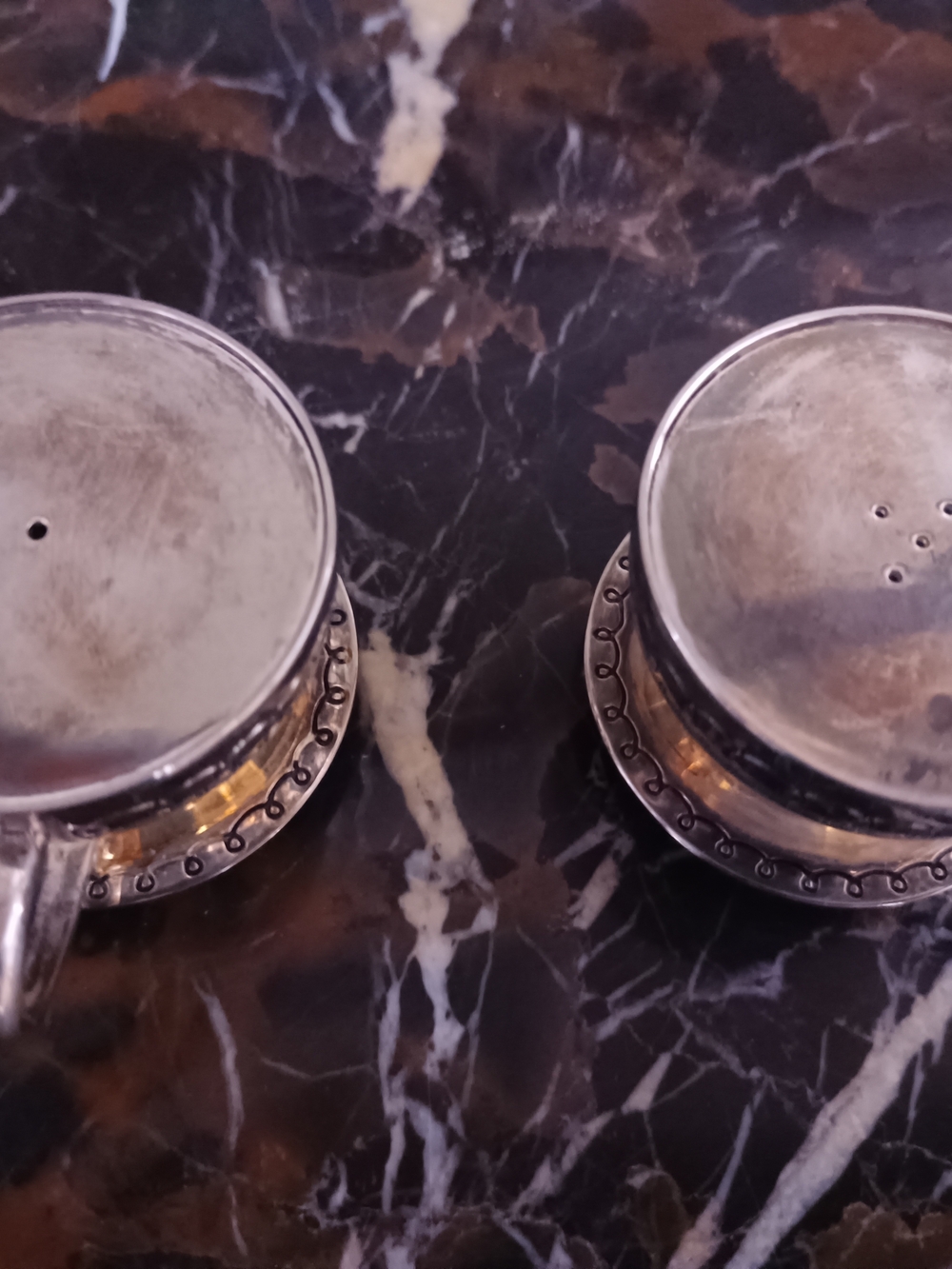 Classic Silver Decorative Salt and Pepper Shaker Set - Picture 2 of 9